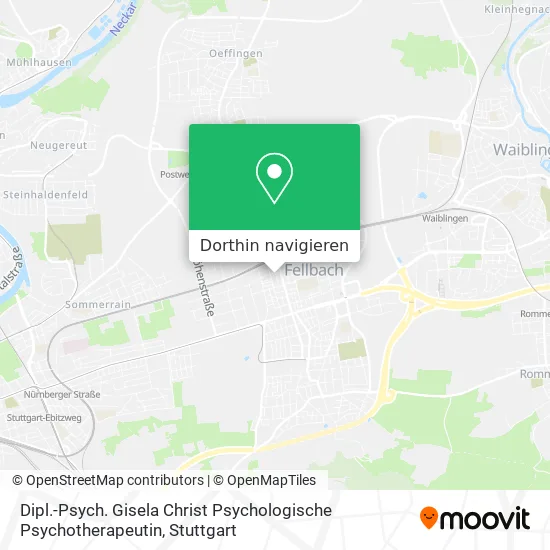 Dipl.-Psych. Gisela Christ Psychologische Psychotherapeutin Karte