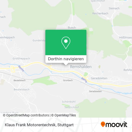 Klaus Frank Motorentechnik Karte