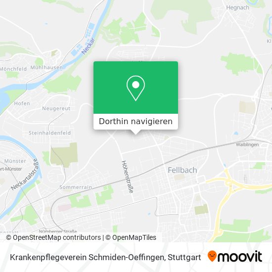 Krankenpflegeverein Schmiden-Oeffingen Karte