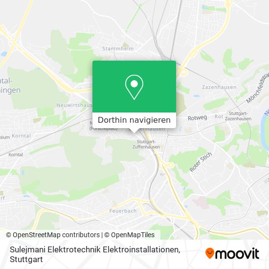 Sulejmani Elektrotechnik Elektroinstallationen Karte
