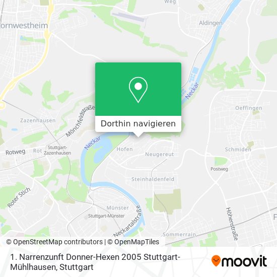 1. Narrenzunft Donner-Hexen 2005 Stuttgart-Mühlhausen Karte