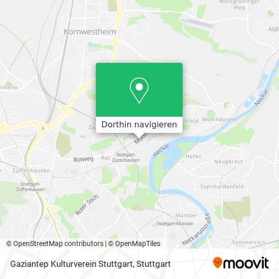 Gaziantep Kulturverein Stuttgart Karte