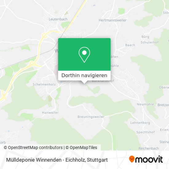 Mülldeponie Winnenden - Eichholz Karte
