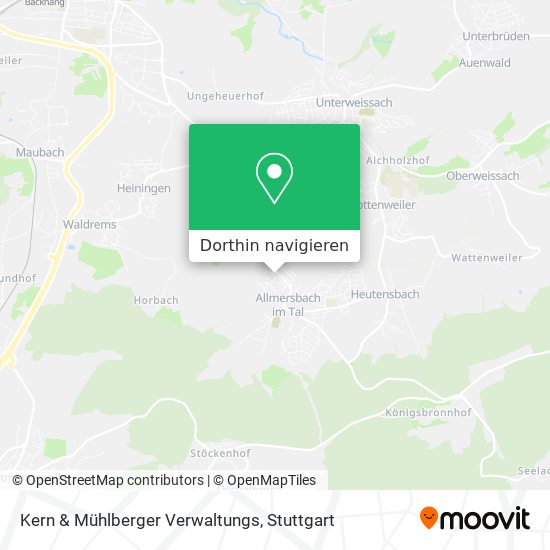 Kern & Mühlberger Verwaltungs Karte