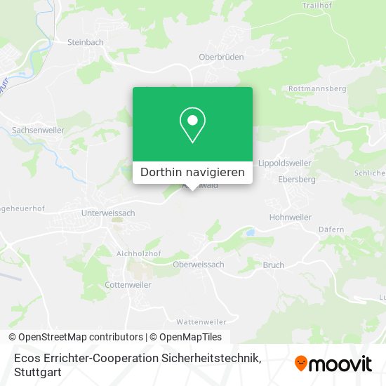 Ecos Errichter-Cooperation Sicherheitstechnik Karte