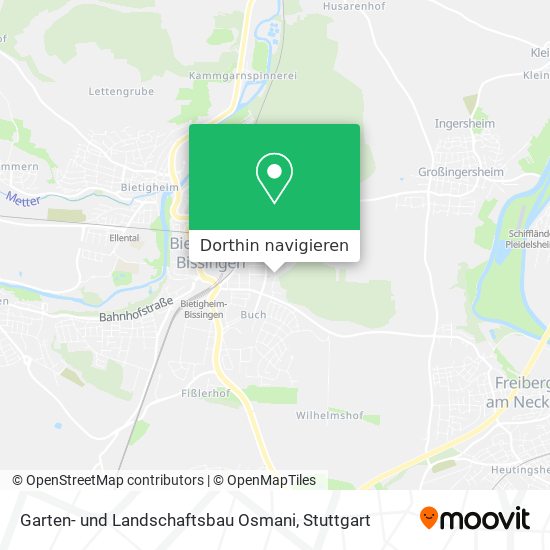 Garten- und Landschaftsbau Osmani Karte