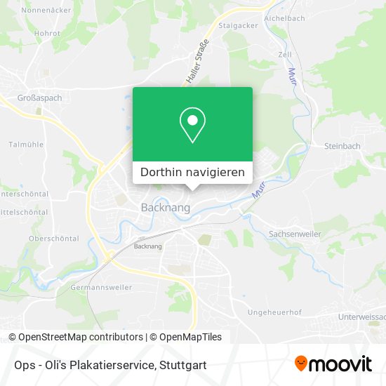 Ops - Oli's Plakatierservice Karte