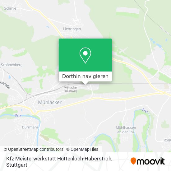 Kfz Meisterwerkstatt Huttenloch-Haberstroh Karte