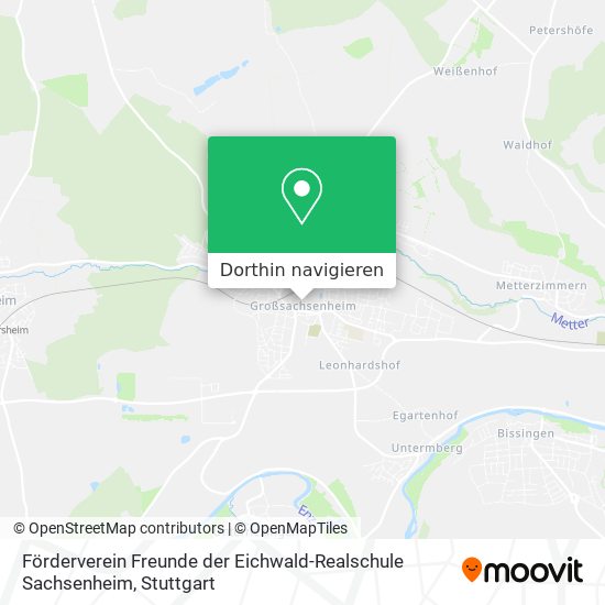 Förderverein Freunde der Eichwald-Realschule Sachsenheim Karte