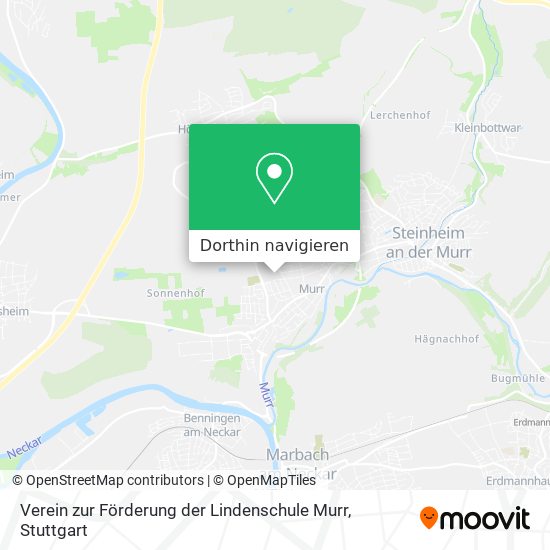 Verein zur Förderung der Lindenschule Murr Karte