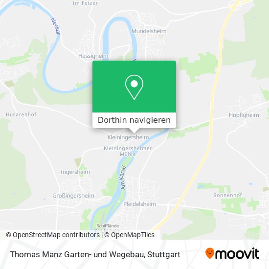 Thomas Manz Garten- und Wegebau Karte