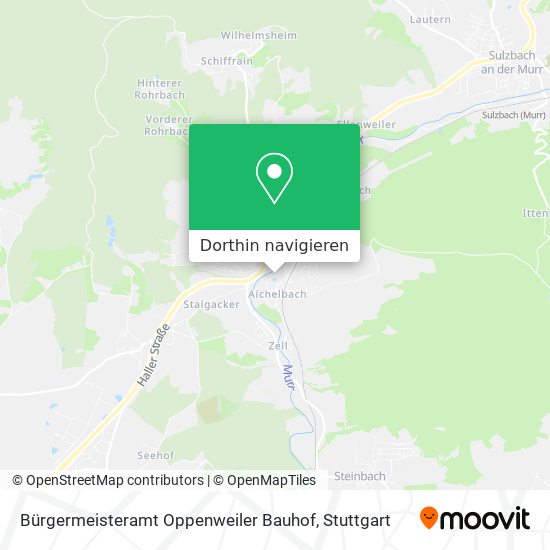 Bürgermeisteramt Oppenweiler Bauhof Karte
