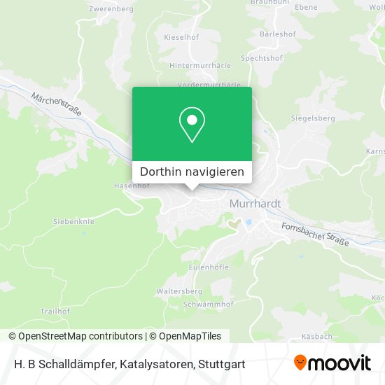 H. B Schalldämpfer, Katalysatoren Karte
