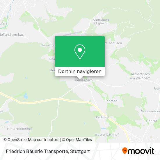 Friedrich Bäuerle Transporte Karte