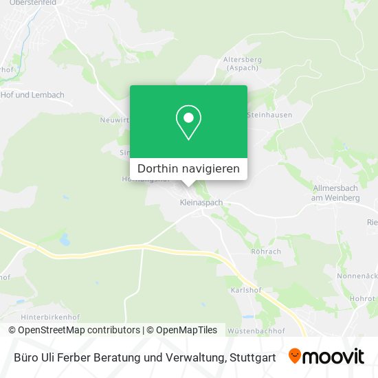 Büro Uli Ferber Beratung und Verwaltung Karte