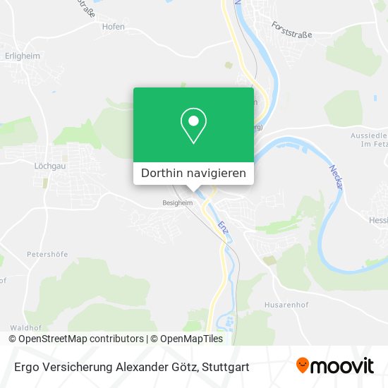 Ergo Versicherung Alexander Götz Karte