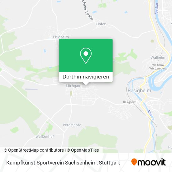 Kampfkunst Sportverein Sachsenheim Karte