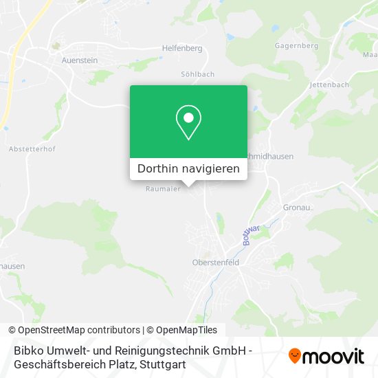 Bibko Umwelt- und Reinigungstechnik GmbH - Geschäftsbereich Platz Karte