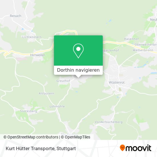 Kurt Hütter Transporte Karte