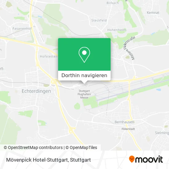 Mövenpick Hotel-Stuttgart Karte