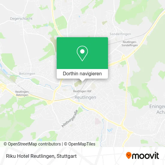 Riku Hotel Reutlingen Karte