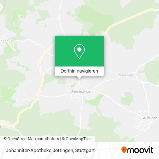 Johanniter-Apotheke Jettingen Karte