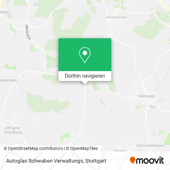 Autoglas Schwaben Verwaltungs Karte