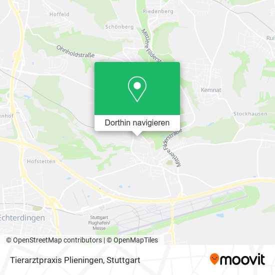 Tierarztpraxis Plieningen Karte