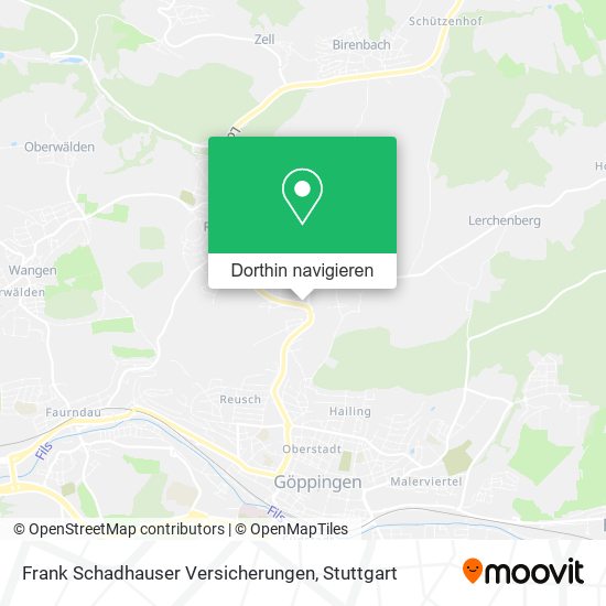 Frank Schadhauser Versicherungen Karte