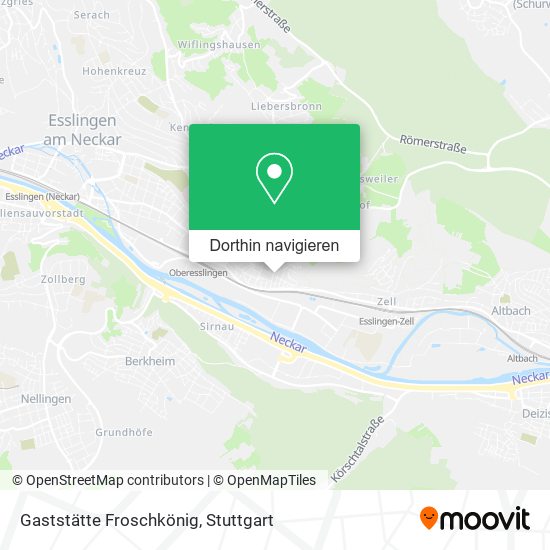 Gaststätte Froschkönig Karte