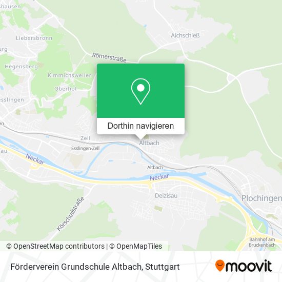 Förderverein Grundschule Altbach Karte