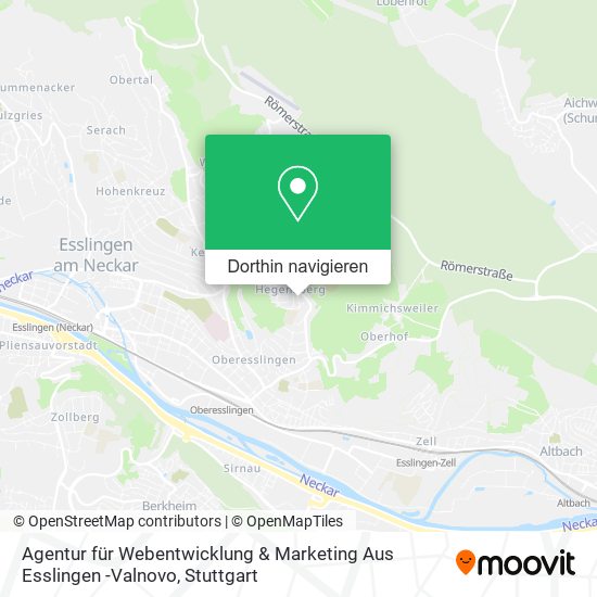 Agentur für Webentwicklung & Marketing Aus Esslingen -Valnovo Karte