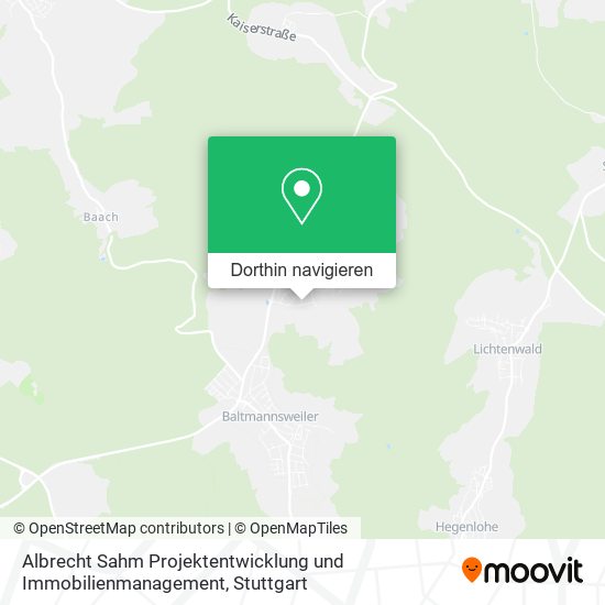 Albrecht Sahm Projektentwicklung und Immobilienmanagement Karte