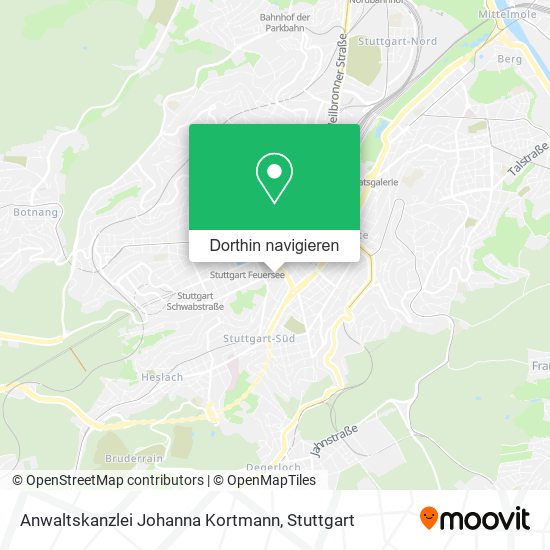 Anwaltskanzlei Johanna Kortmann Karte