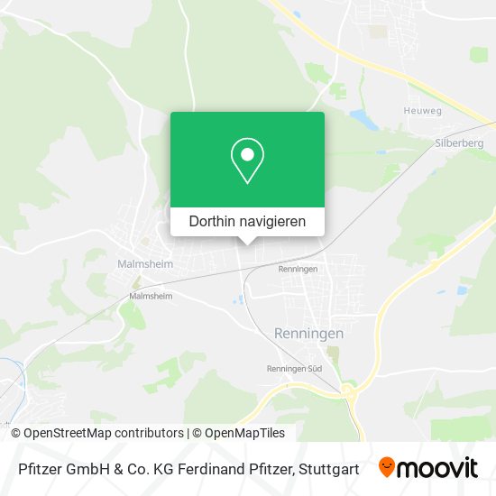 Pfitzer GmbH & Co. KG Ferdinand Pfitzer Karte
