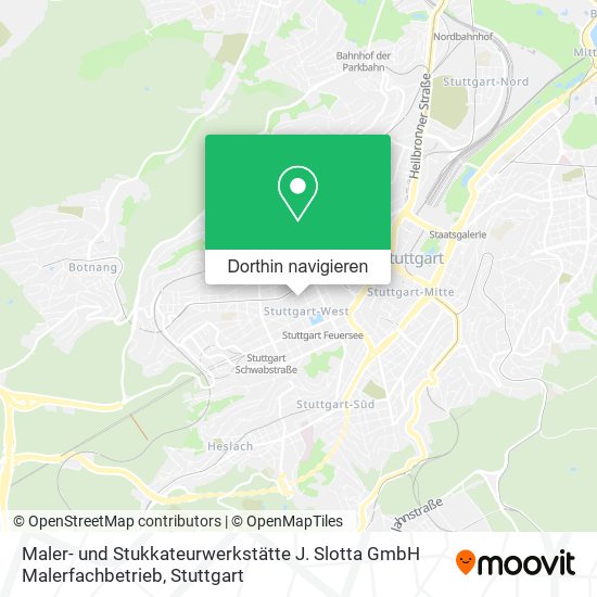 Maler- und Stukkateurwerkstätte J. Slotta GmbH Malerfachbetrieb Karte