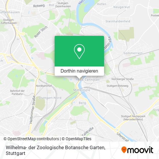 Wilhelma- der Zoologische Botansche Garten Karte