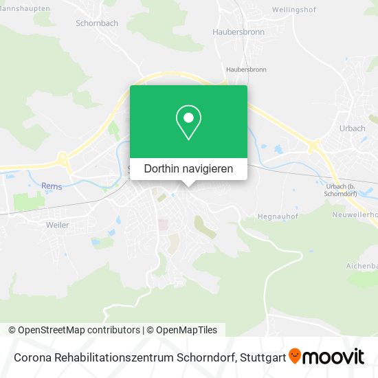 Corona Rehabilitationszentrum Schorndorf Karte