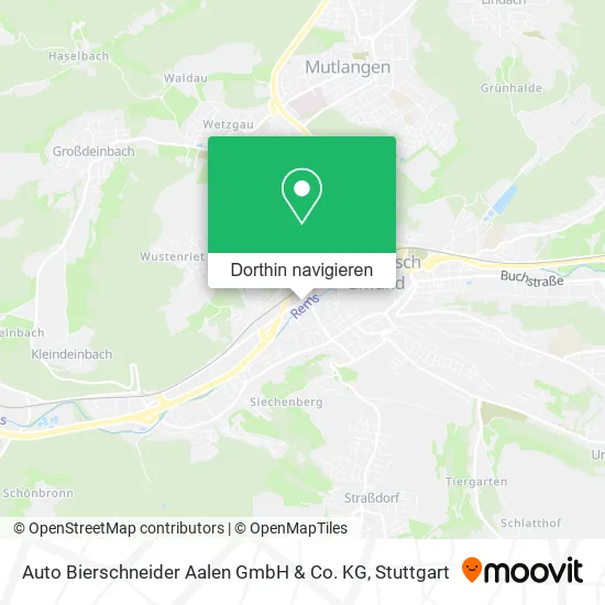 Auto Bierschneider Aalen GmbH & Co. KG Karte