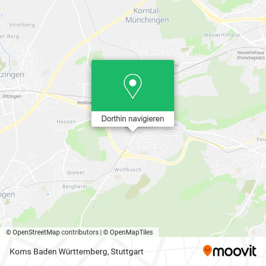 Koms Baden Württemberg Karte