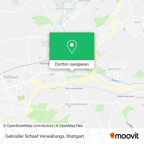 Gebrüder Schaaf Verwaltungs Karte