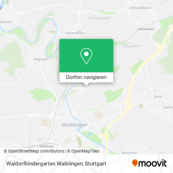 Waldorfkindergarten Waiblingen Karte