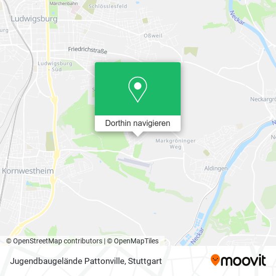 Jugendbaugelände Pattonville Karte