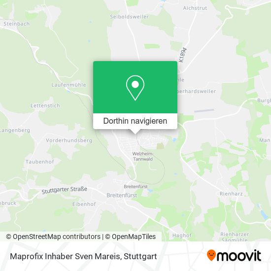 Maprofix Inhaber Sven Mareis Karte