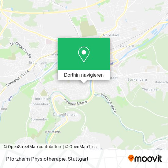 Pforzheim Physiotherapie Karte