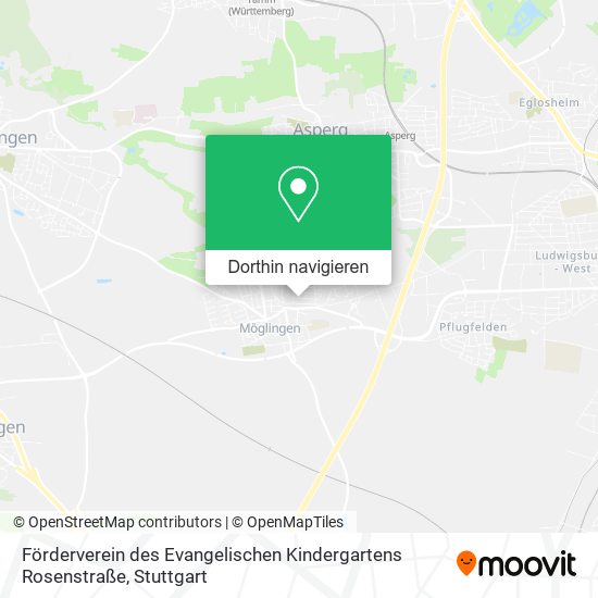 Förderverein des Evangelischen Kindergartens Rosenstraße Karte