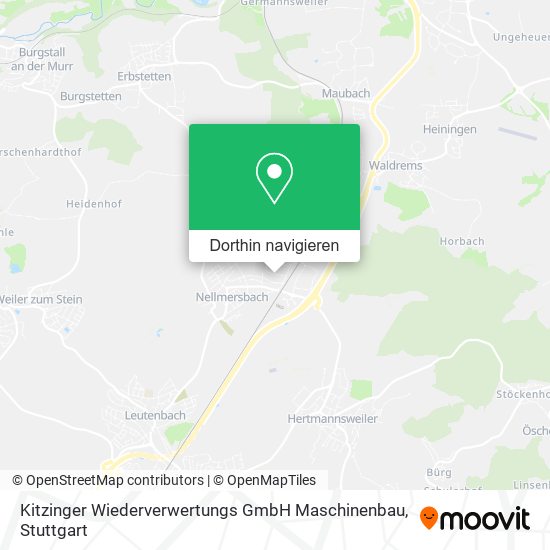 Kitzinger Wiederverwertungs GmbH Maschinenbau Karte