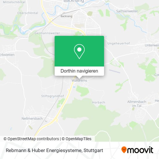 Rebmann & Huber Energiesysteme Karte