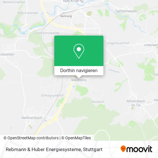 Rebmann & Huber Energiesysteme Karte