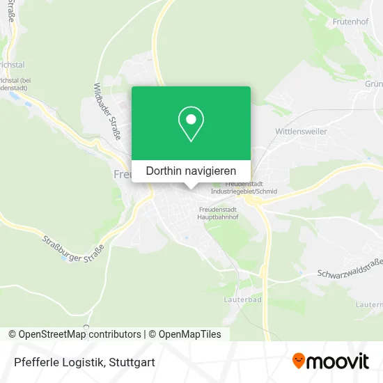 Pfefferle Logistik Karte